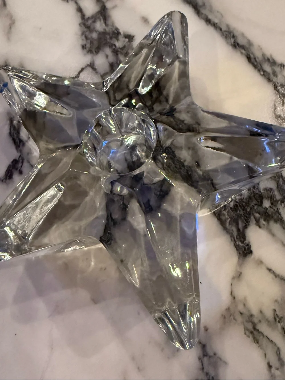 Vintage Rosenthal Studio Line Crystal Star Candle Holder - MCM
